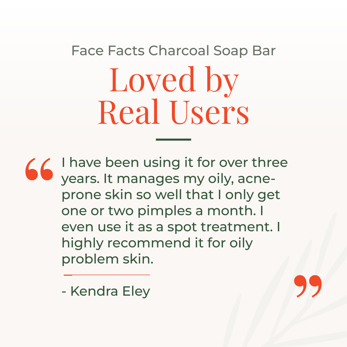 Face Facts Charcoal Soap Bar 100g
