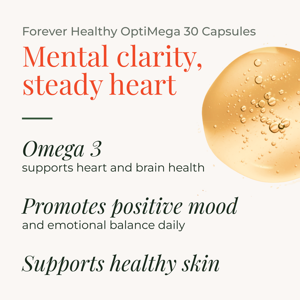 Forever Healthy OptiMega 30 Capsules