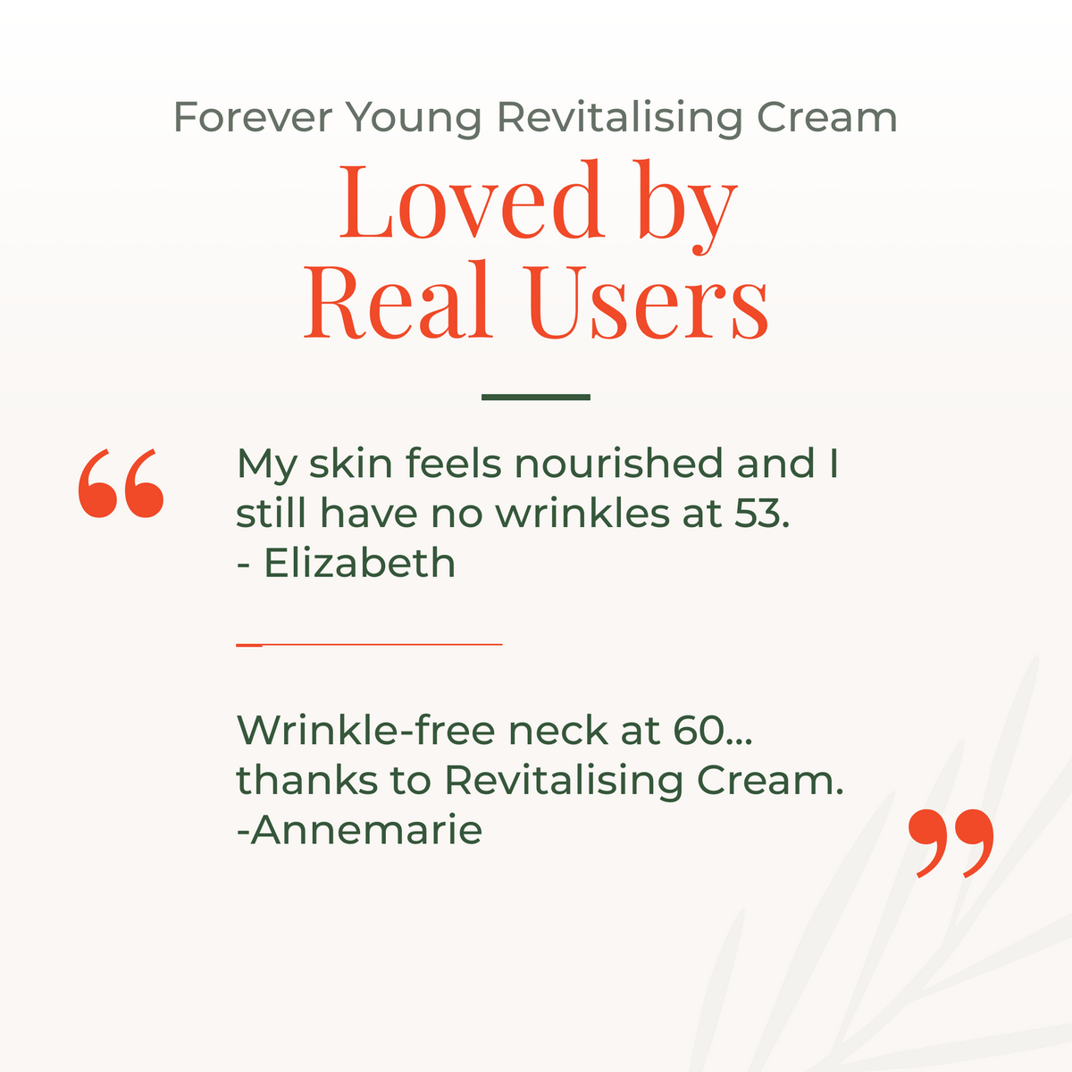 Forever Young Revitalising Cream 50ml