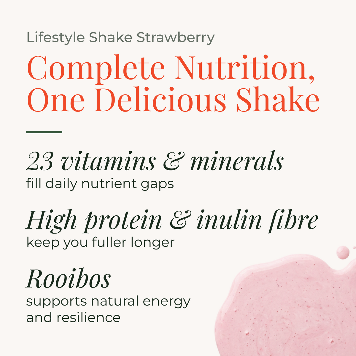 Lifestyle Shake Strawberry 500g