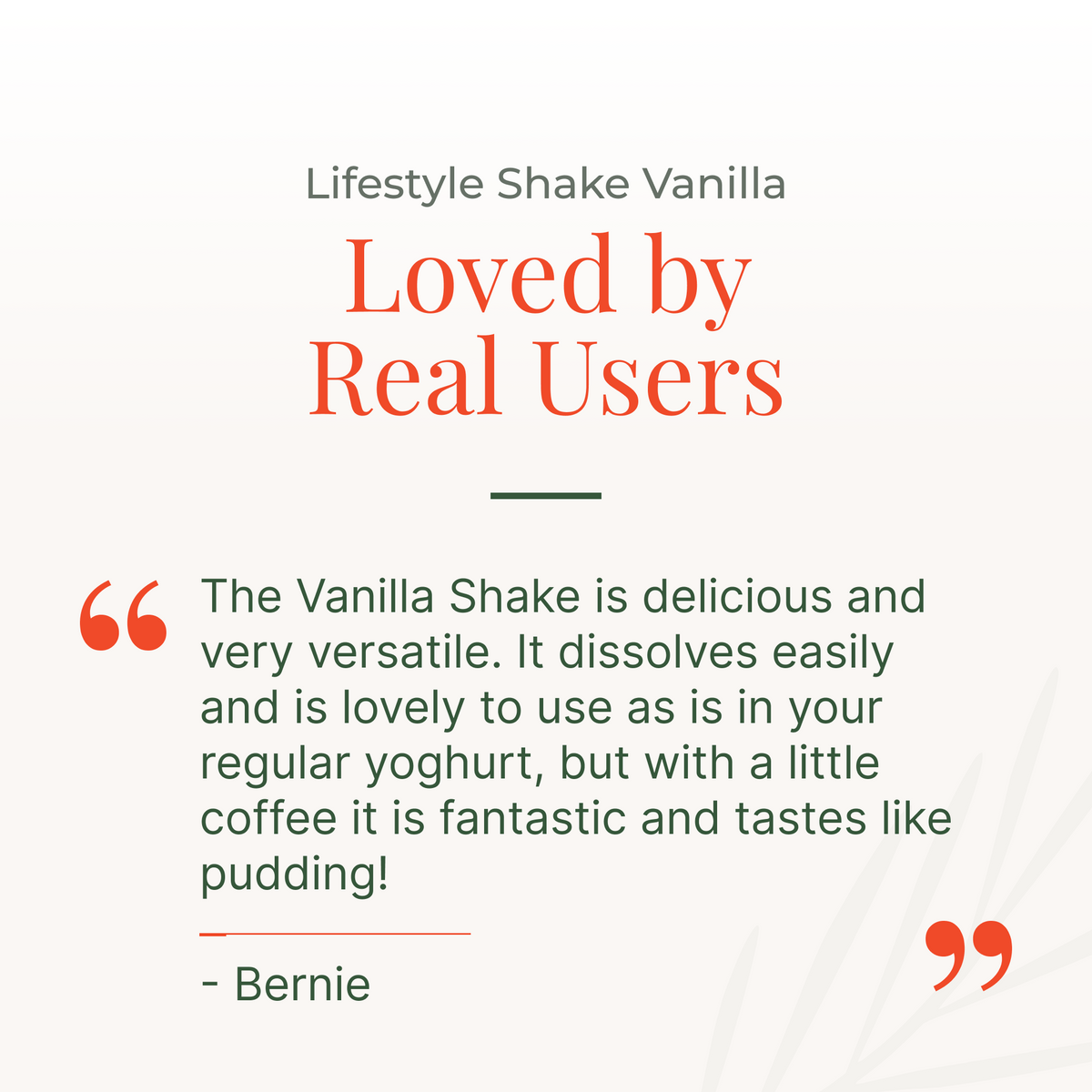Lifestyle Shake Vanilla 500g
