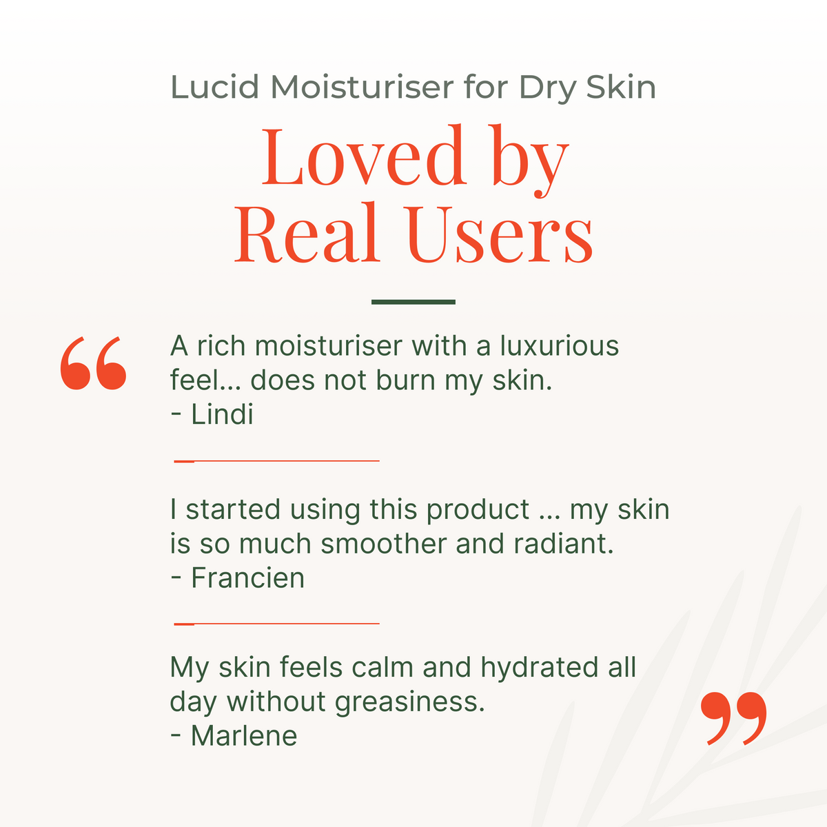 Lucid Moisturiser for Dry Skin Sample 3ml + Card VD