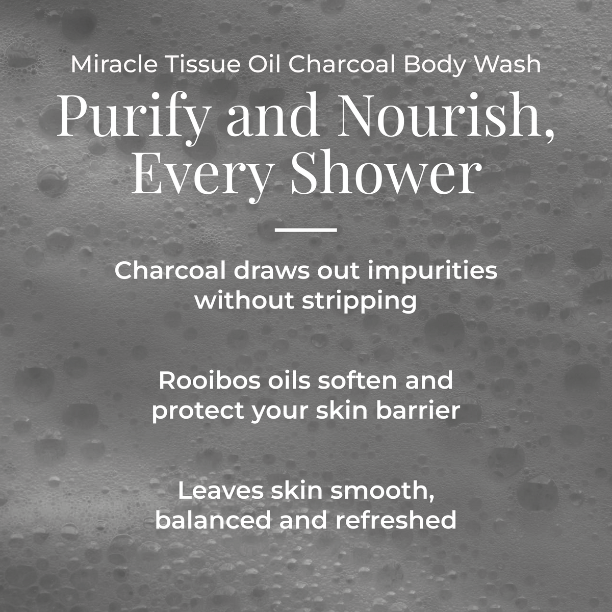 Miracle Tissue Oil Charcoal Body Wash 400ml
