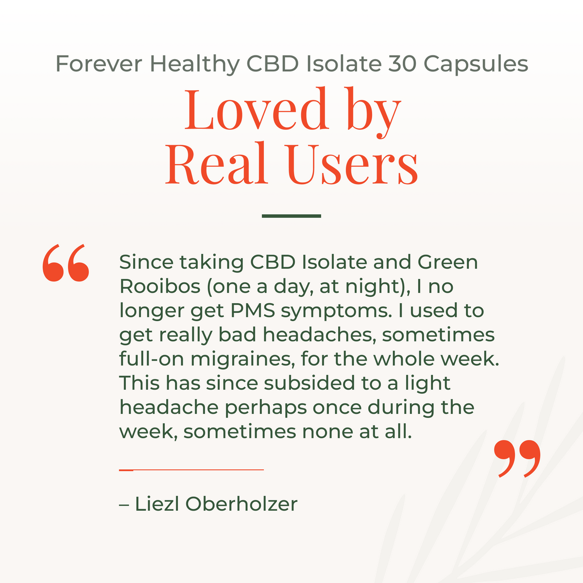 Forever Healthy CBD Isolate 30 Capsules