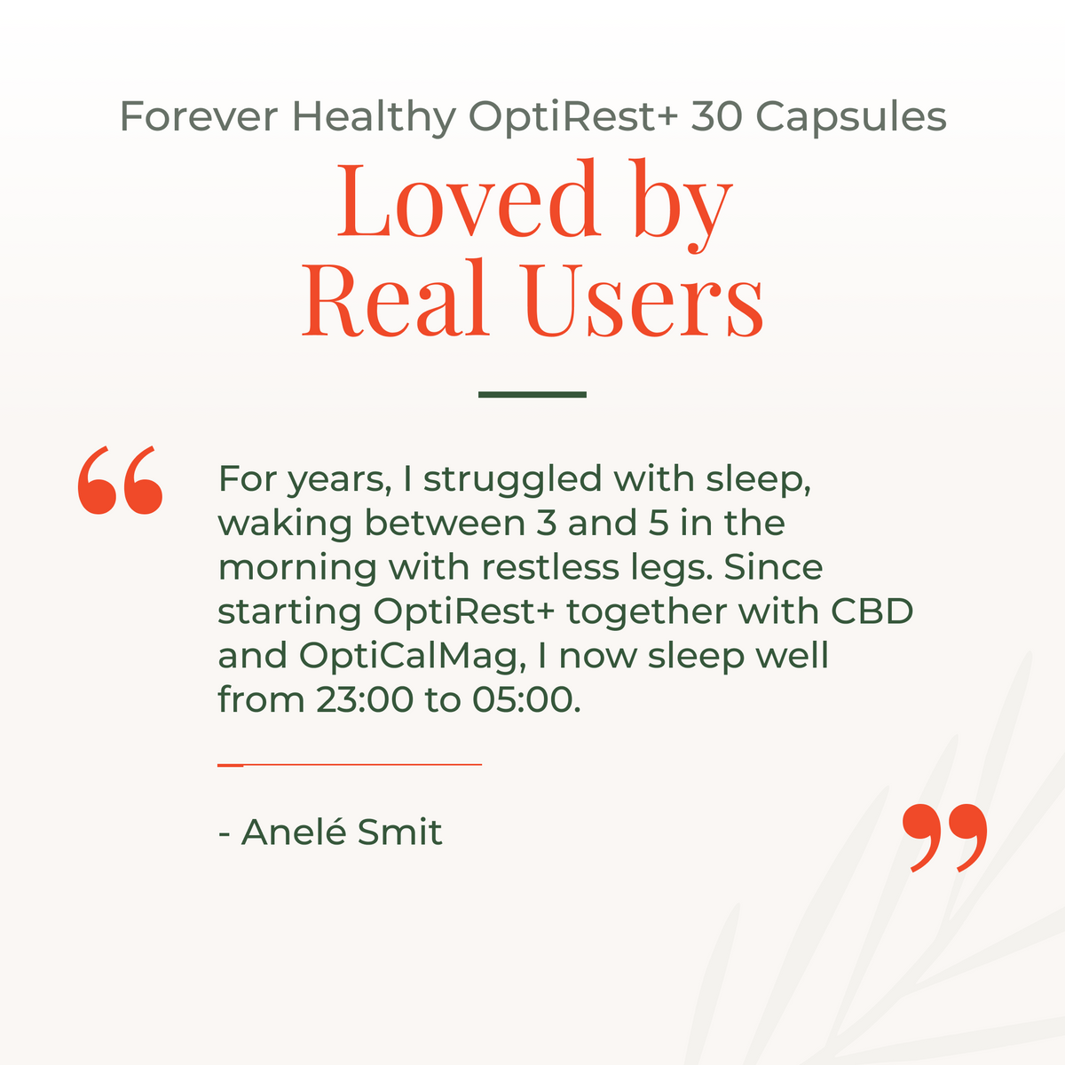 Forever Healthy OptiRest+ 30 Capsules