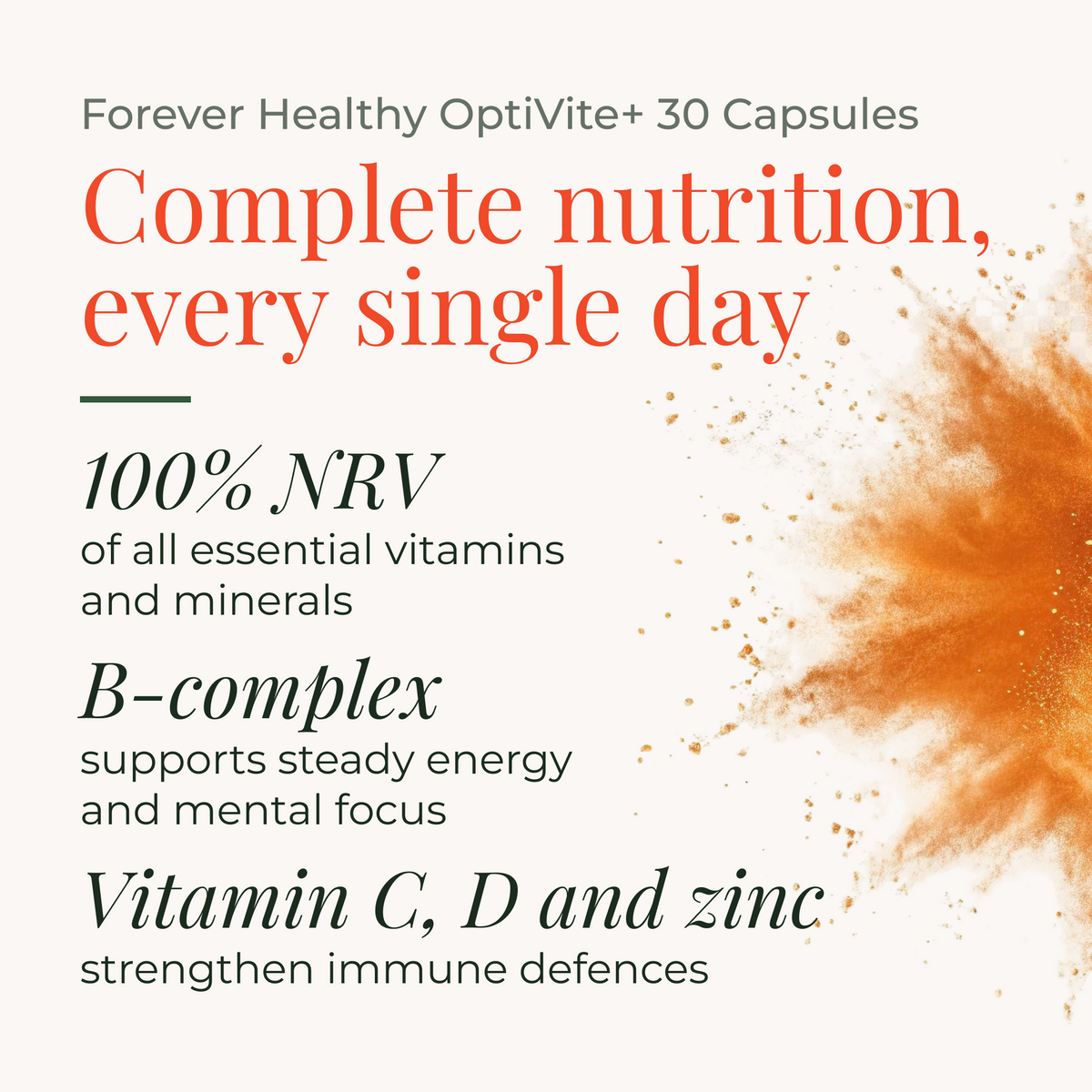Forever Healthy OptiVite+ 30 Capsules