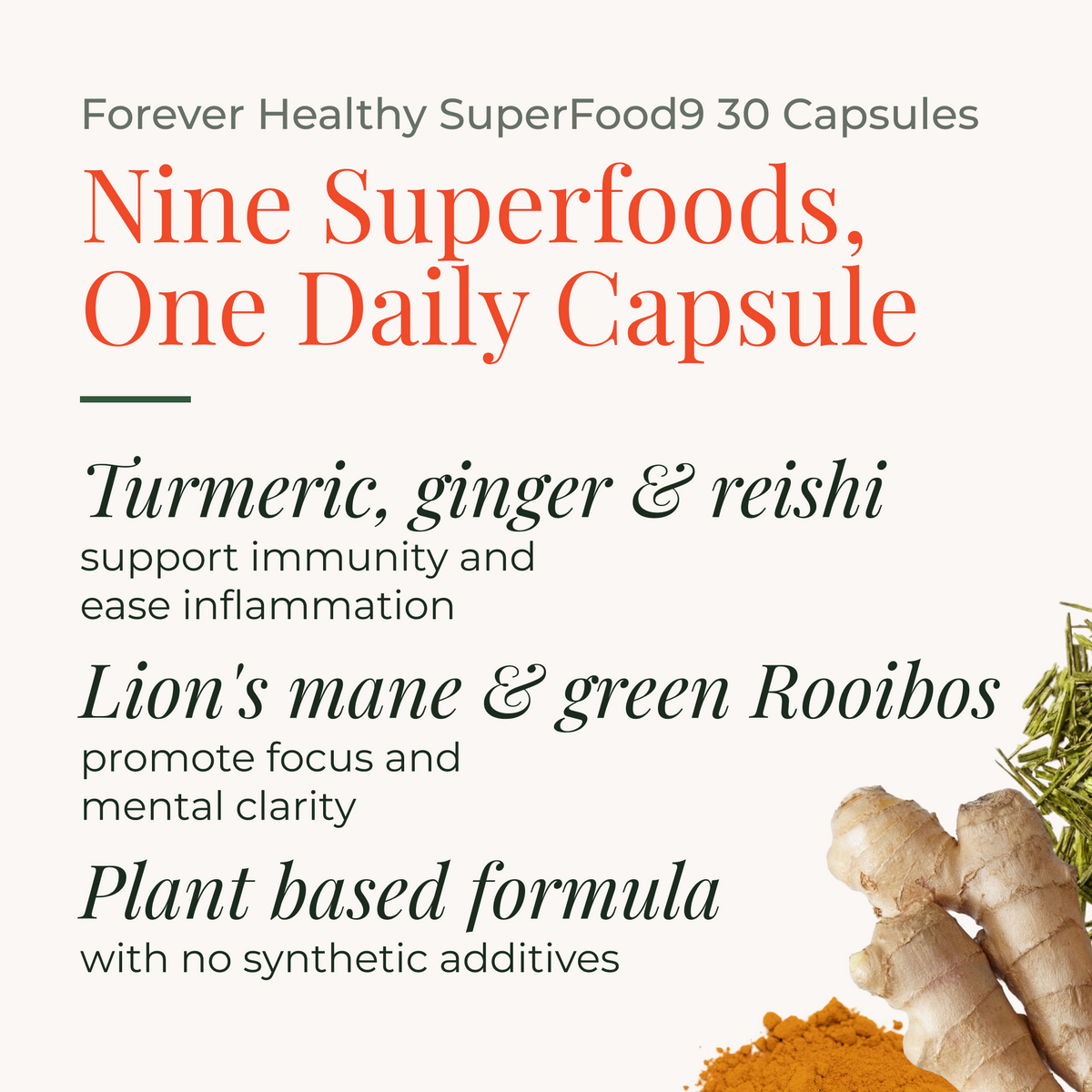 Forever Healthy SuperFood9 30 Capsules