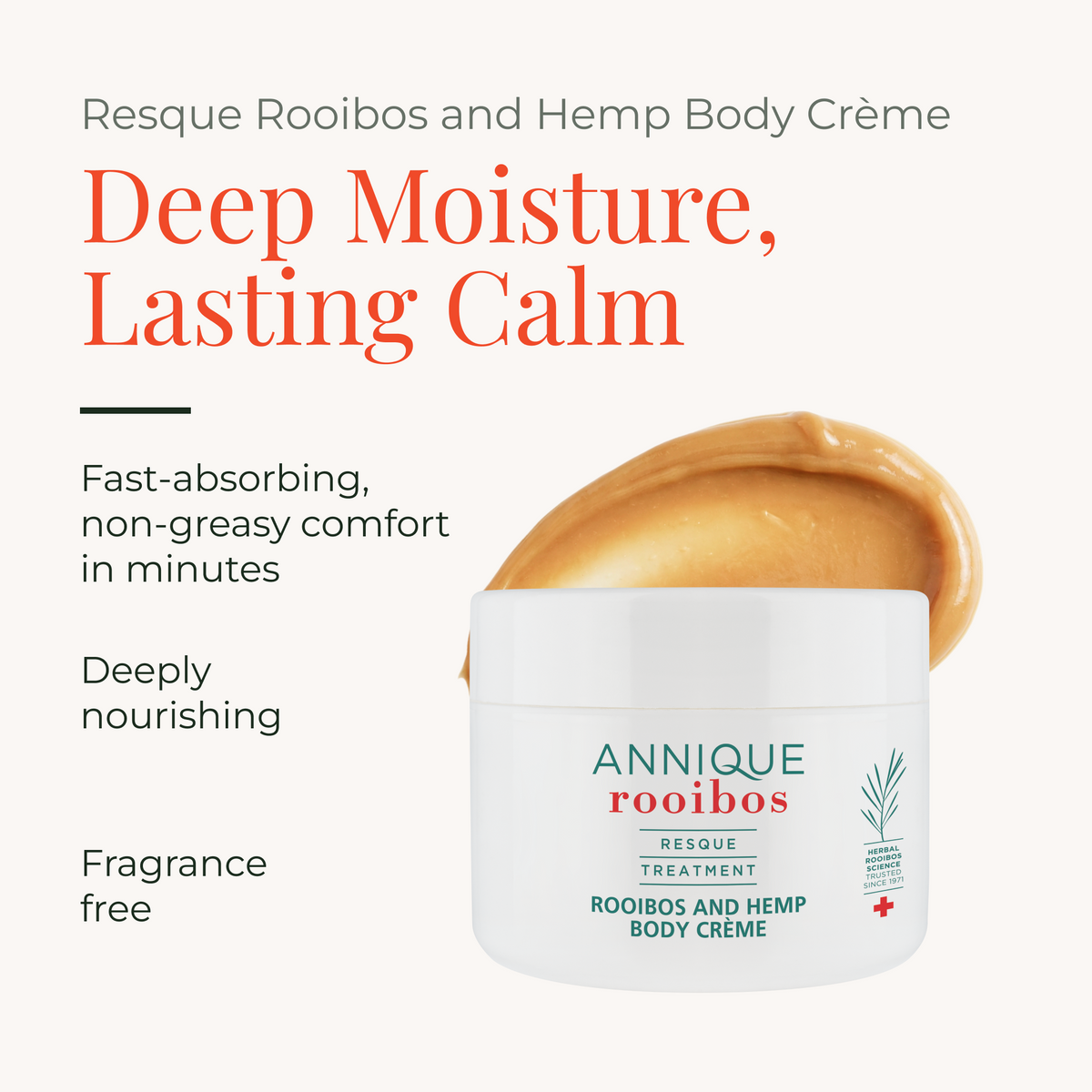 Resque Rooibos and Hemp Body Crème 250ml