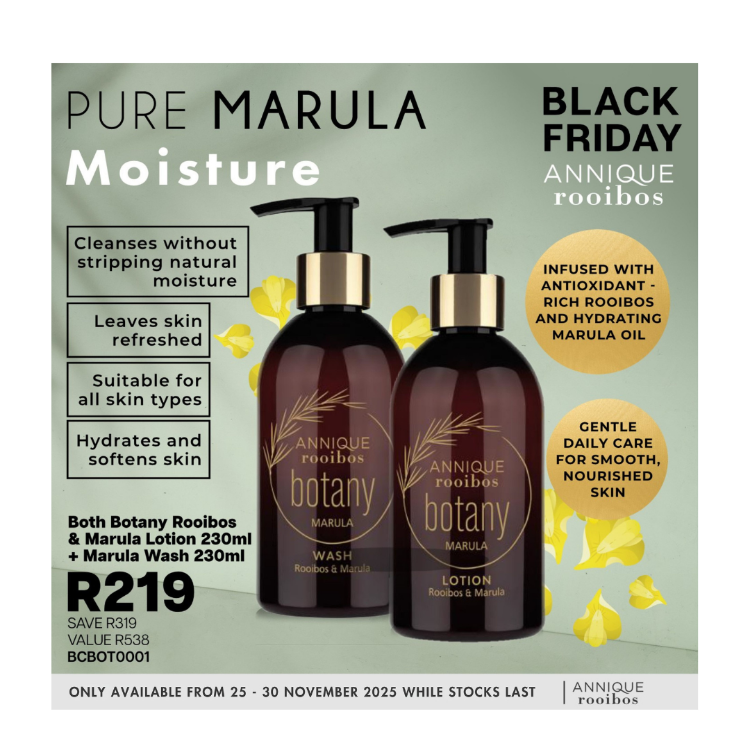 Picture of Botany Rooibos & Marula Lotion 230ml + Wash 230ml