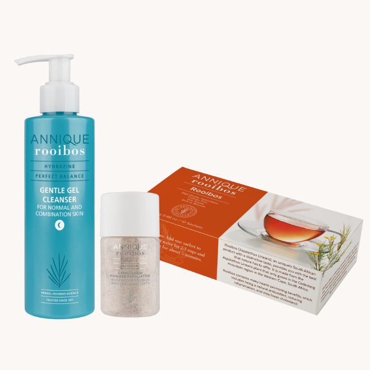 Picture of Hydrafine Cleanser + Exfoligrain + Sample Tea